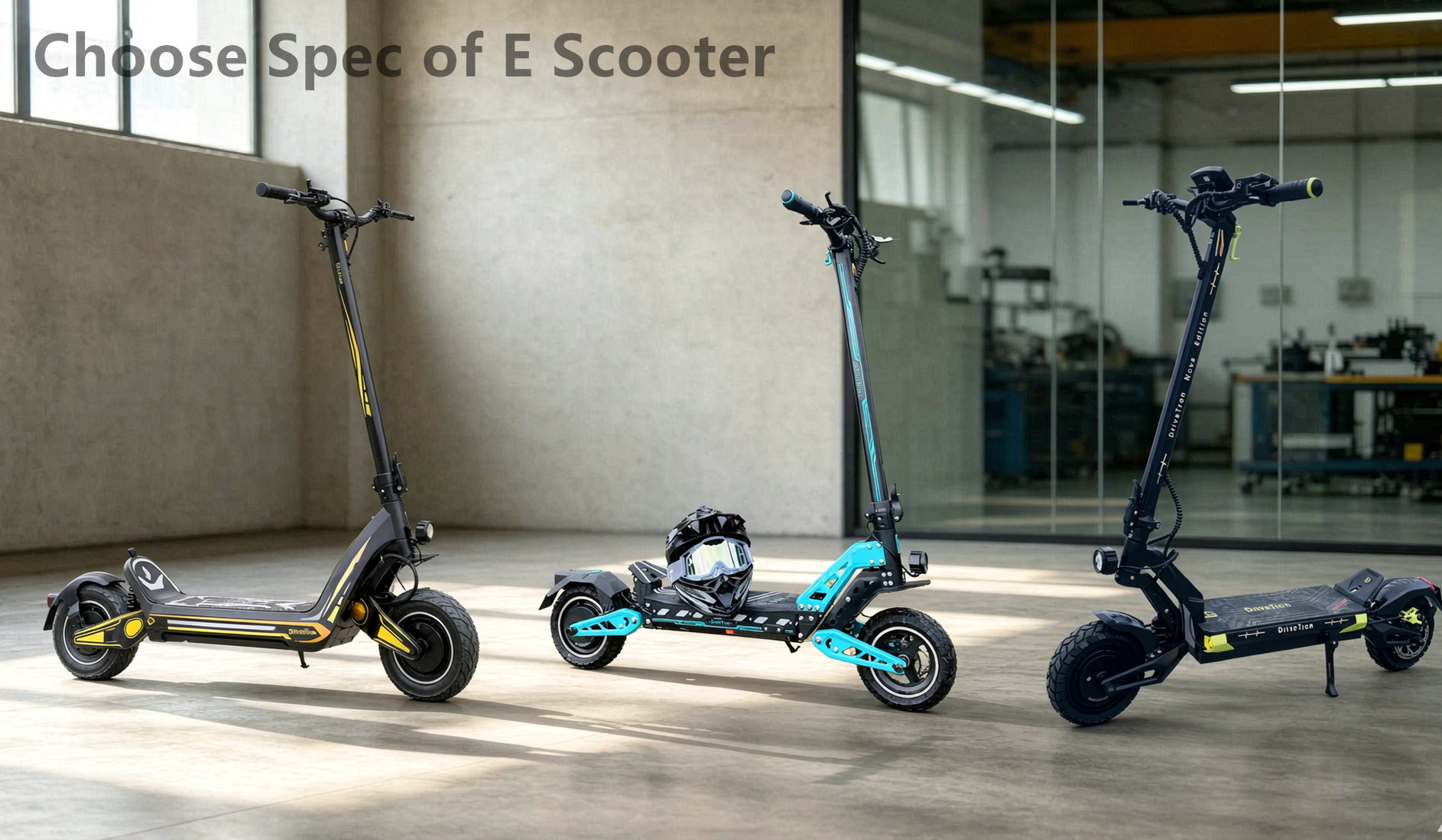 Different specs of e scooter