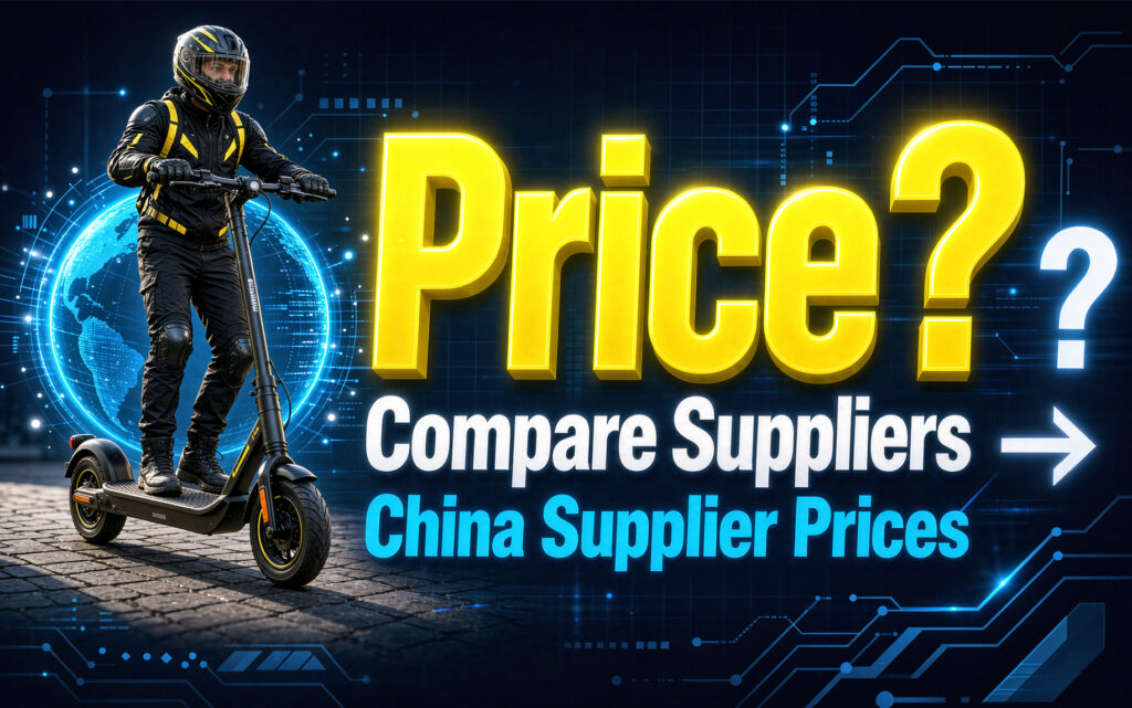 How Should I Compare the Prices of Electric Scooters Offered by Different Suppliers from China?