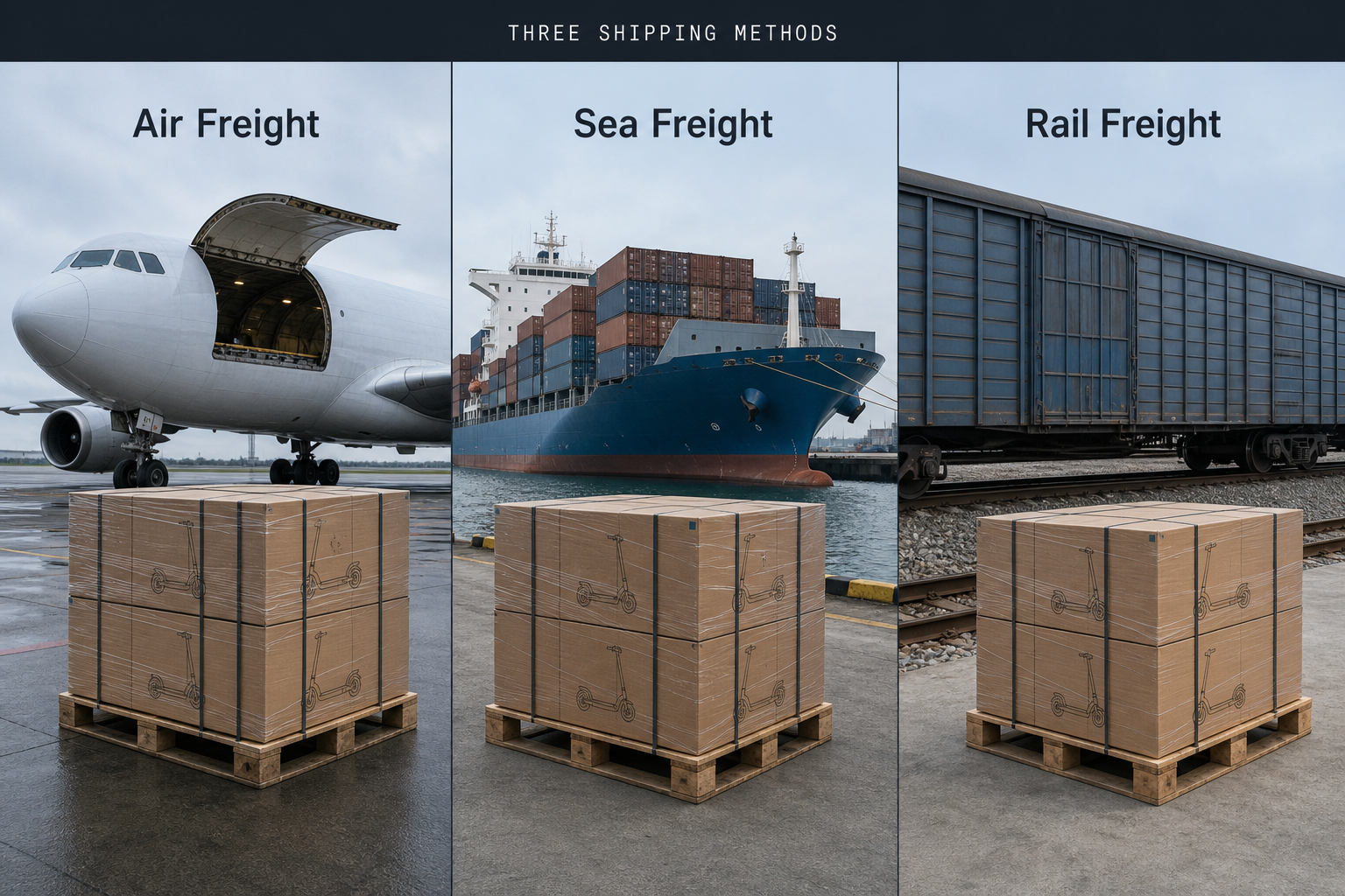 Electric scooter shipping options